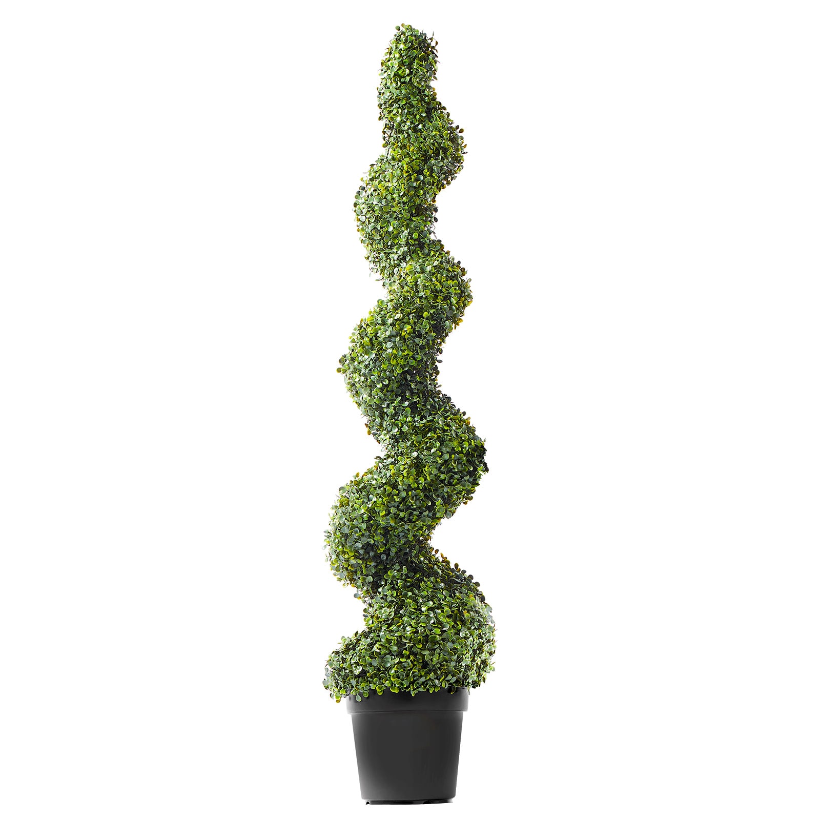 2 Pack 5' Artificial Boxwood Topiary Tree Plant UV Decor In/Outdoor_voghion.com